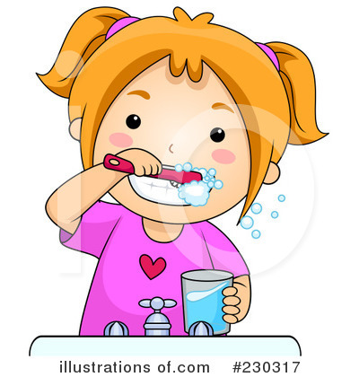 Royalty-Free (RF) Brushing Teeth Clipart Illustration by BNP Design Studio - Stock Sample #230317