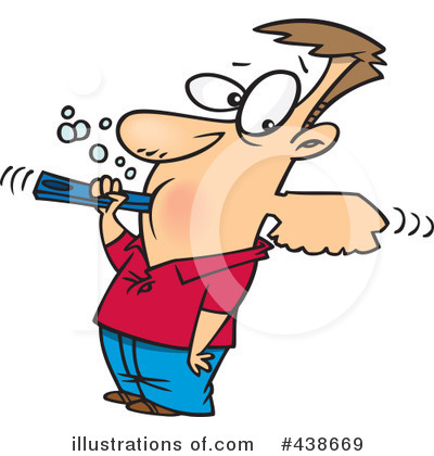 Royalty-Free (RF) Brushing Teeth Clipart Illustration by toonaday - Stock Sample #438669