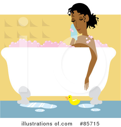 Royalty-Free (RF) Bubble Bath Clipart Illustration by Rosie Piter - Stock Sample #85715