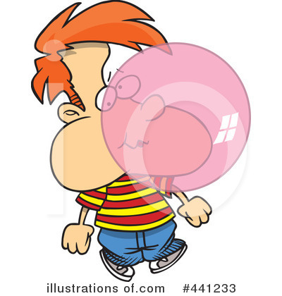 Royalty-Free (RF) Bubble Gum Clipart Illustration by toonaday - Stock Sample #441233