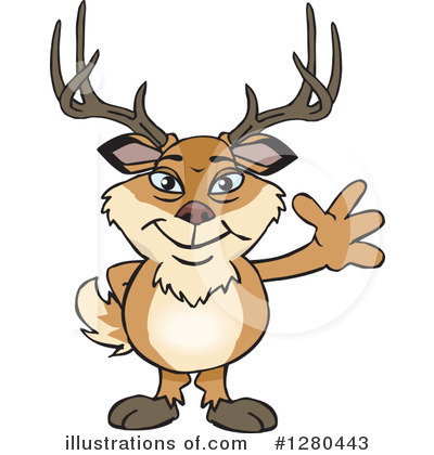 Royalty-Free (RF) Buck Clipart Illustration by Dennis Holmes Designs - Stock Sample #1280443