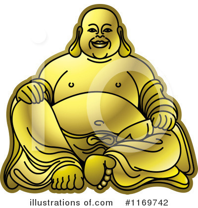 Royalty-Free (RF) Buddha Clipart Illustration by Lal Perera - Stock Sample #1169742