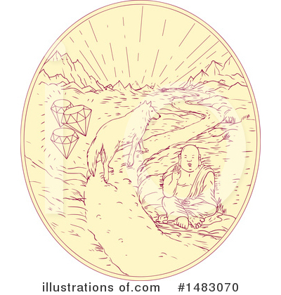 Royalty-Free (RF) Buddha Clipart Illustration by patrimonio - Stock Sample #1483070