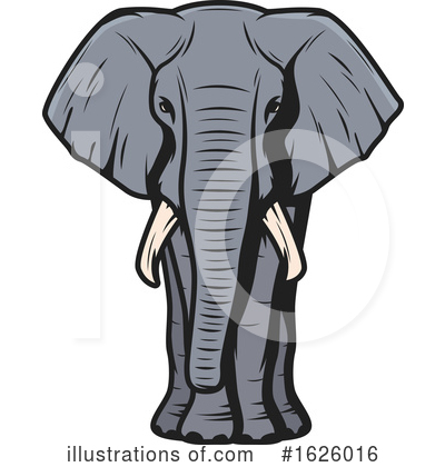 Elephant Clipart #1626016 by Vector Tradition SM
