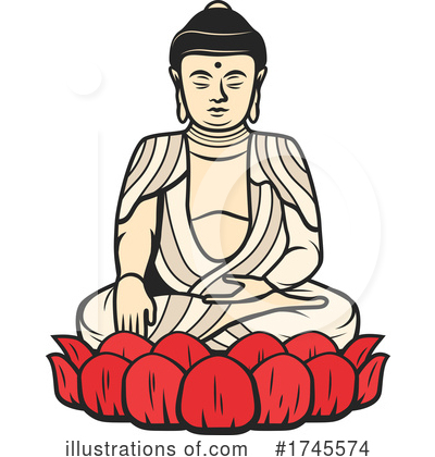 Buddha Clipart #1745574 by Vector Tradition SM