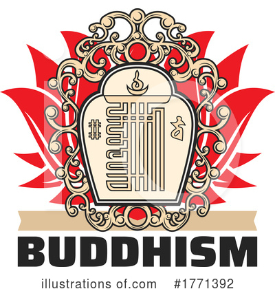 Buddhism Clipart #1771392 by Vector Tradition SM