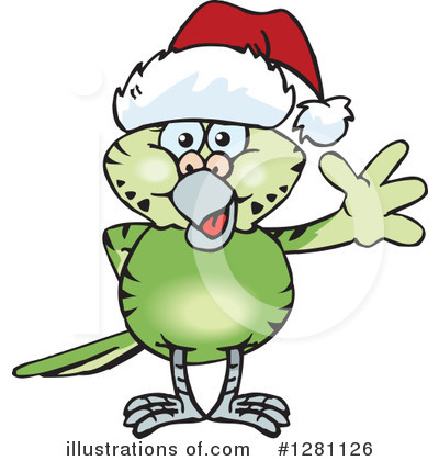 Royalty-Free (RF) Budgie Clipart Illustration by Dennis Holmes Designs - Stock Sample #1281126