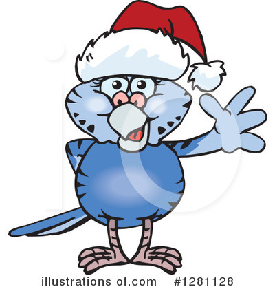 Royalty-Free (RF) Budgie Clipart Illustration by Dennis Holmes Designs - Stock Sample #1281128