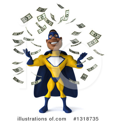 Yellow And Blue Super Hero Clipart #1318735 by Julos