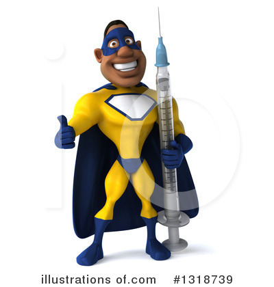 Yellow And Blue Super Hero Clipart #1318739 by Julos