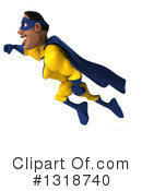 Buff Black Yellow And Blue Super Hero Clipart #1318740 by Julos