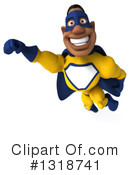 Buff Black Yellow And Blue Super Hero Clipart #1318741 by Julos