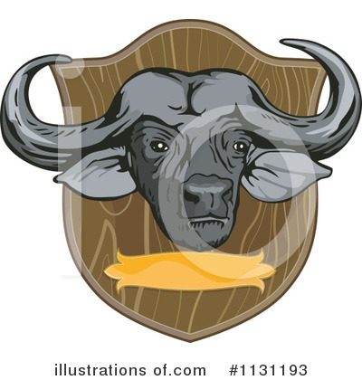 Water Buffalo Clipart #1131193 by patrimonio