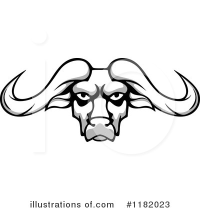 Royalty-Free (RF) Buffalo Clipart Illustration by Vector Tradition SM - Stock Sample #1182023