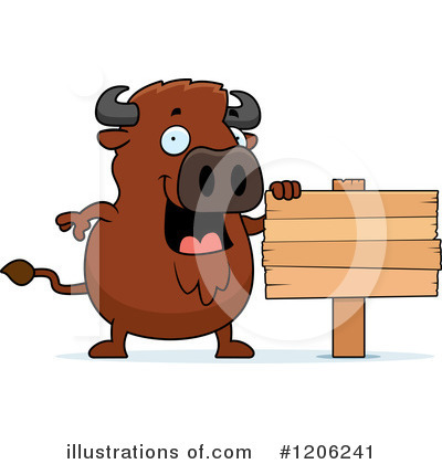 Royalty-Free (RF) Buffalo Clipart Illustration by Cory Thoman - Stock Sample #1206241