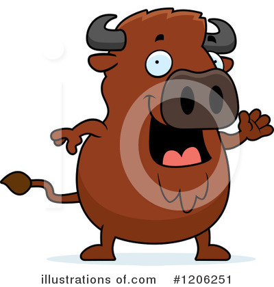 Bison Clipart #1206251 by Cory Thoman