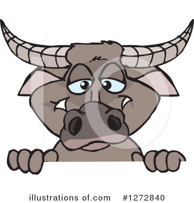 Water Buffalo Clipart #1272840 by Dennis Holmes Designs