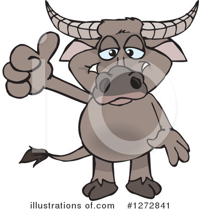 Water Buffalo Clipart #1272841 by Dennis Holmes Designs