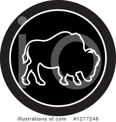 Royalty-Free (RF) Buffalo Clipart Illustration by Lal Perera - Stock Sample #1277246