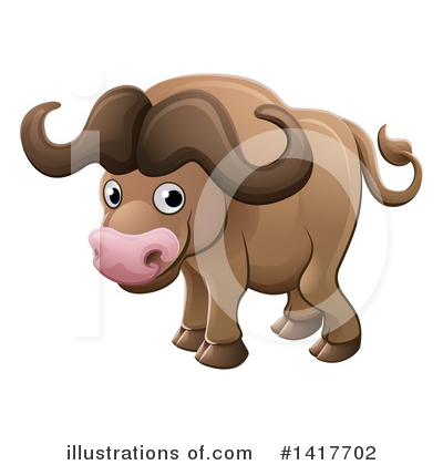 Royalty-Free (RF) Buffalo Clipart Illustration by AtStockIllustration - Stock Sample #1417702