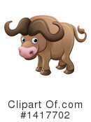 Buffalo Clipart #1417702 by AtStockIllustration