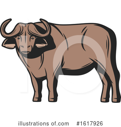 Royalty-Free (RF) Buffalo Clipart Illustration by Vector Tradition SM - Stock Sample #1617926