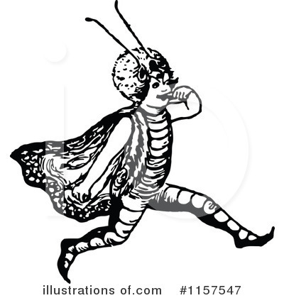 Royalty-Free (RF) Bug Clipart Illustration by Prawny Vintage - Stock Sample #1157547