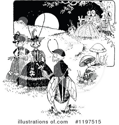 Royalty-Free (RF) Bugs Clipart Illustration by Prawny Vintage - Stock Sample #1197515