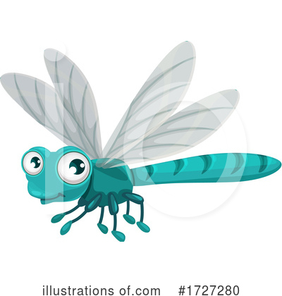 Dragonflies Clipart #1727280 by Vector Tradition SM