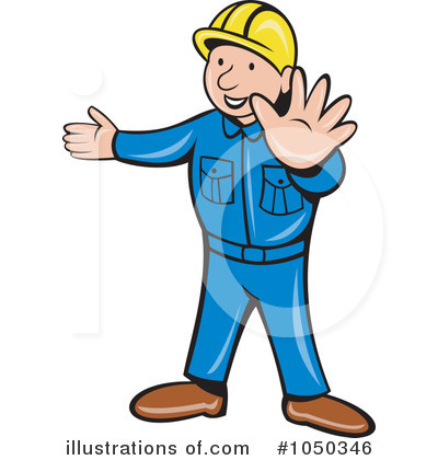 Royalty-Free (RF) Builder Clipart Illustration by patrimonio - Stock Sample #1050346