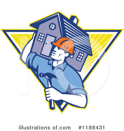 Royalty-Free (RF) Builder Clipart Illustration by patrimonio - Stock Sample #1188431