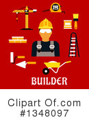 Builder Clipart #1348097 by Vector Tradition SM