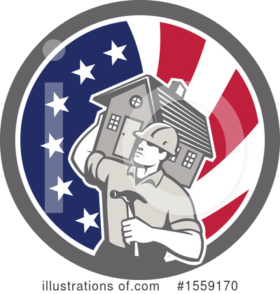 Royalty-Free (RF) Builder Clipart Illustration by patrimonio - Stock Sample #1559170