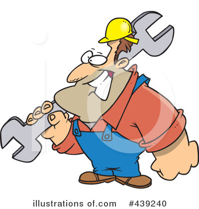 Construction Worker Clipart #439240 by toonaday