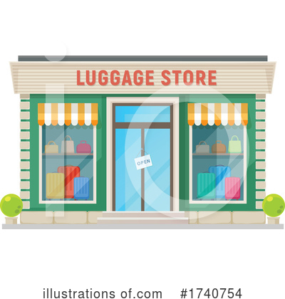Luggage Clipart #1740754 by Vector Tradition SM