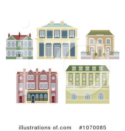 Town Clipart #1070085 by AtStockIllustration