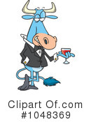 Bull Clipart #1048369 by toonaday