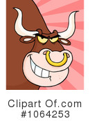 Bull Clipart #1064253 by Hit Toon