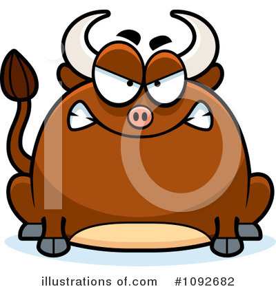 Royalty-Free (RF) Bull Clipart Illustration by Cory Thoman - Stock Sample #1092682