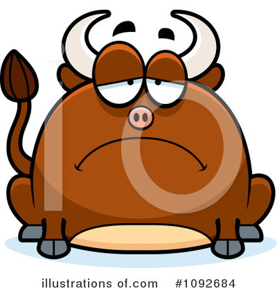 Royalty-Free (RF) Bull Clipart Illustration by Cory Thoman - Stock Sample #1092684