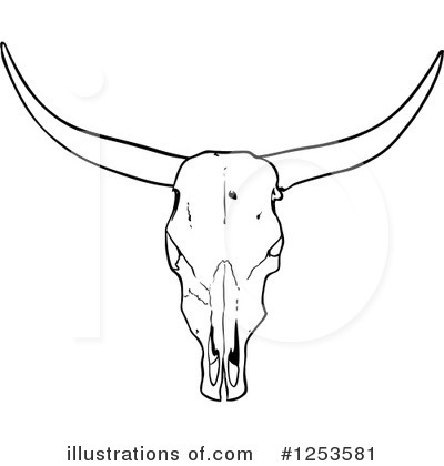 Royalty-Free (RF) Bull Clipart Illustration by LaffToon - Stock Sample #1253581