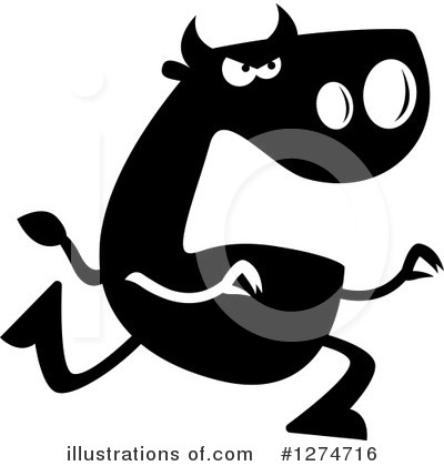 Royalty-Free (RF) Bull Clipart Illustration by Cory Thoman - Stock Sample #1274716