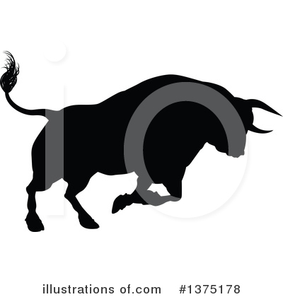 Royalty-Free (RF) Bull Clipart Illustration by AtStockIllustration - Stock Sample #1375178