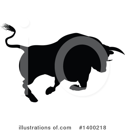 Royalty-Free (RF) Bull Clipart Illustration by AtStockIllustration - Stock Sample #1400218