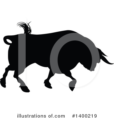Royalty-Free (RF) Bull Clipart Illustration by AtStockIllustration - Stock Sample #1400219