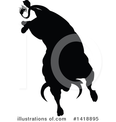 Royalty-Free (RF) Bull Clipart Illustration by AtStockIllustration - Stock Sample #1418895