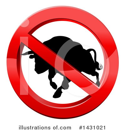 Royalty-Free (RF) Bull Clipart Illustration by AtStockIllustration - Stock Sample #1431021