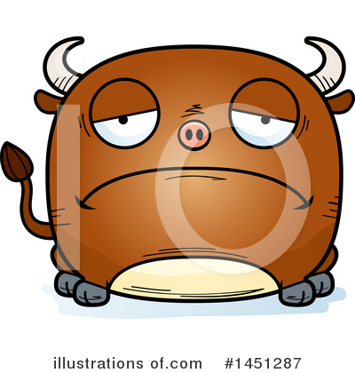 Royalty-Free (RF) Bull Clipart Illustration by Cory Thoman - Stock Sample #1451287