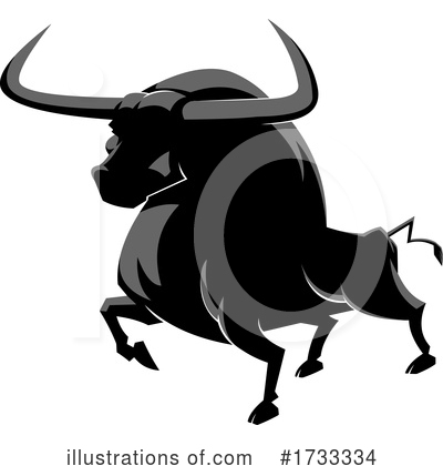 Royalty-Free (RF) Bull Clipart Illustration by Hit Toon - Stock Sample #1733334