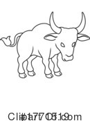 Bull Clipart #1771519 by AtStockIllustration